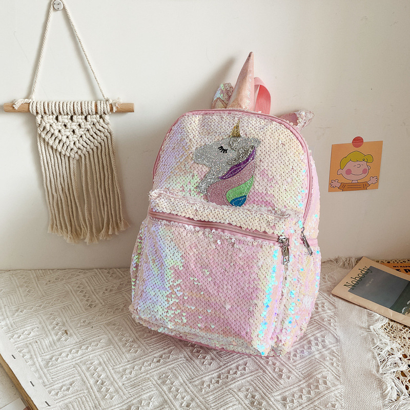 Sequin Unicorn Backpack Pink S - đánh giá và giá Fashion Backpack Women