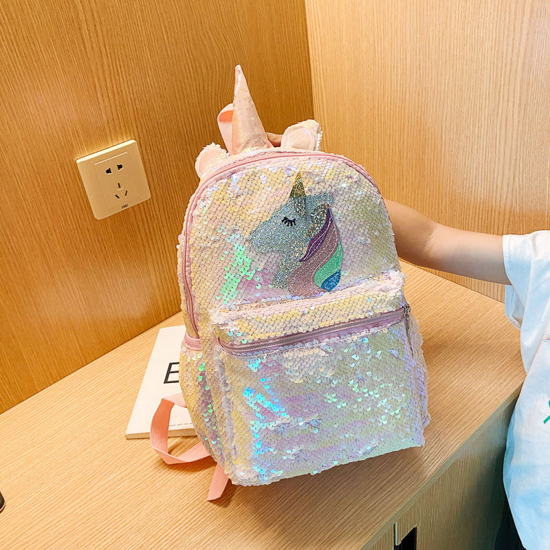 Sequin Unicorn Backpack Pink S - đánh giá và giá Fashion Backpack Women