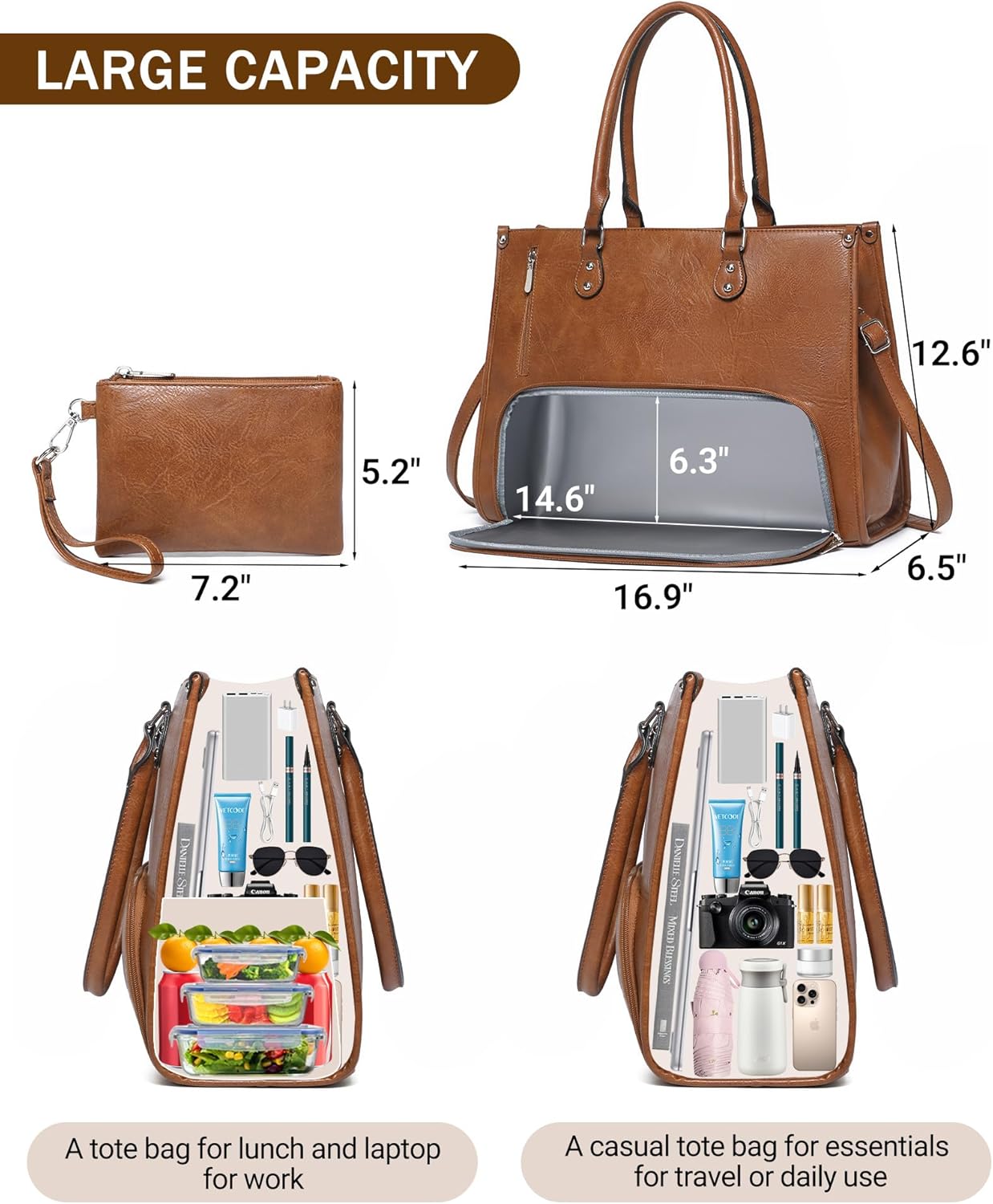 2 in 1 Laptop Tote Bag with In - đánh giá và giá Laptop Backpack 15.6