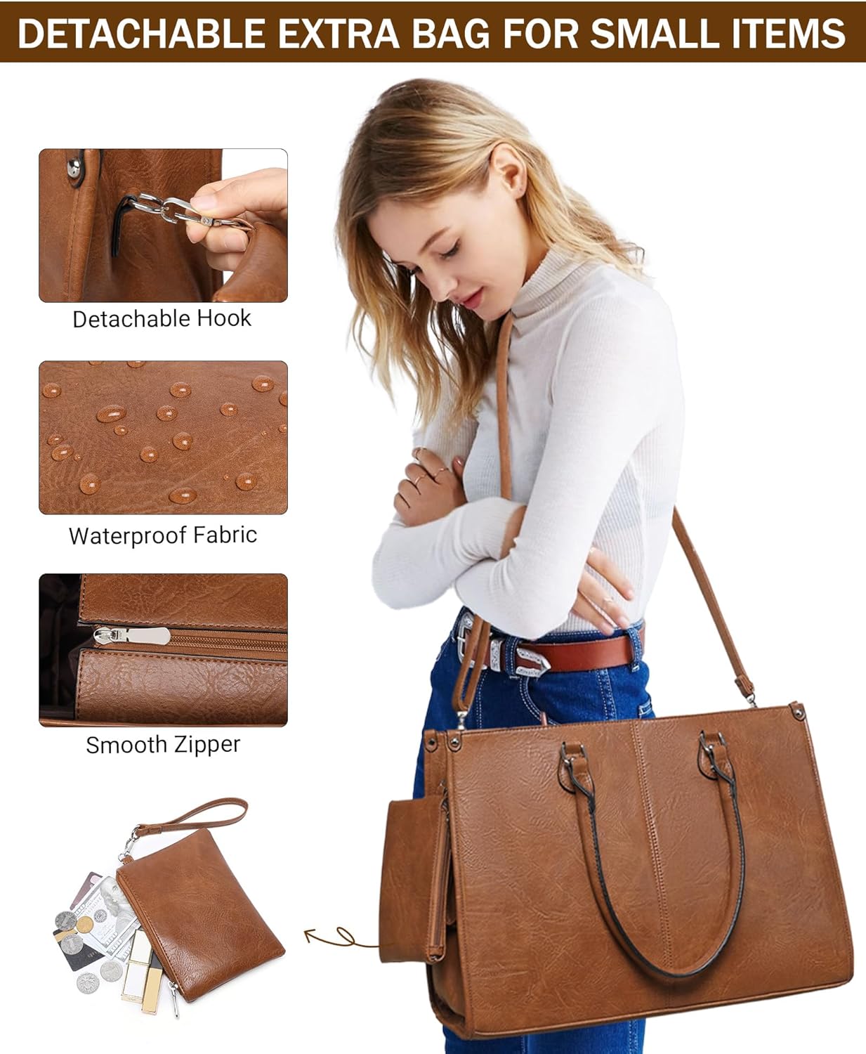 2 in 1 Laptop Tote Bag with In - đánh giá và giá Laptop Backpack 15.6