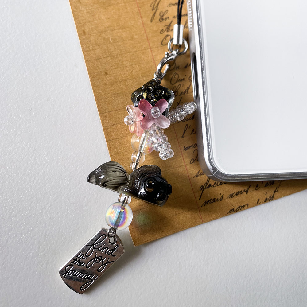Black Goldfish Phone Charm Cha - đánh giá và giá Fashion Backpack Women