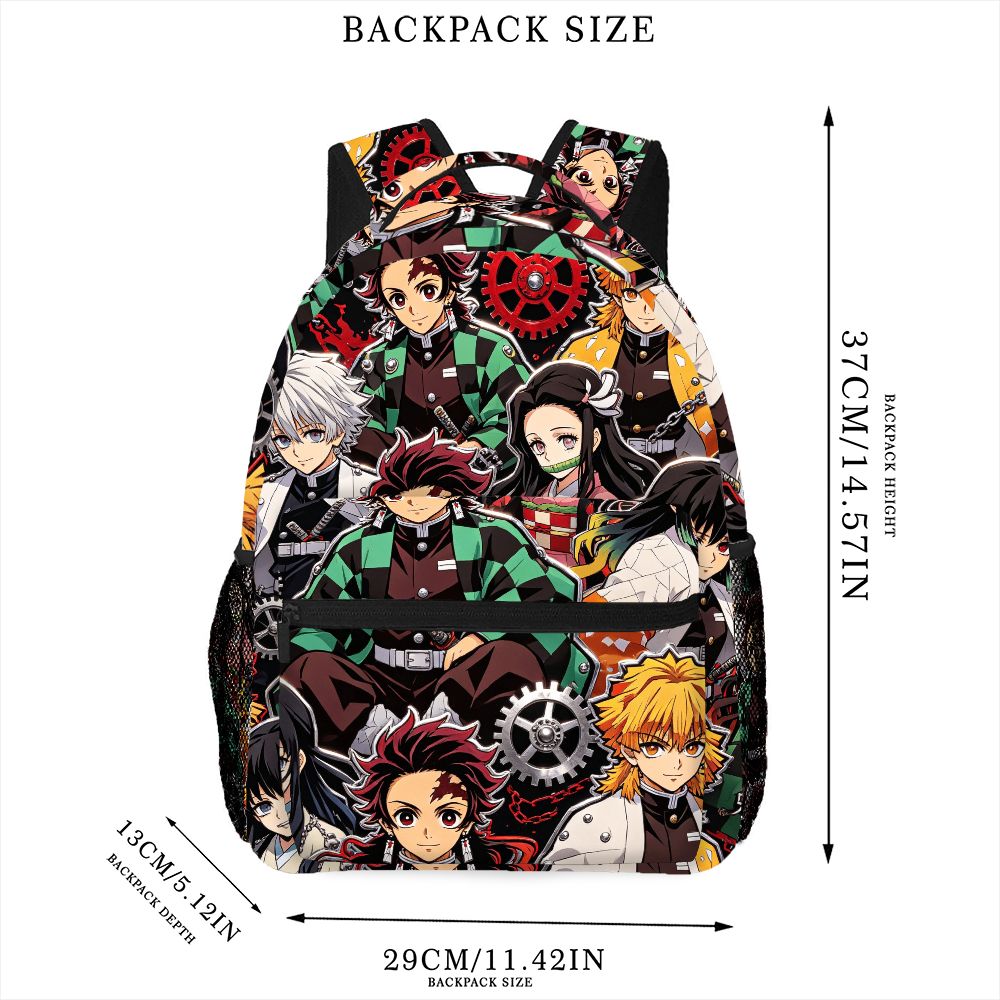 Demon Slayer Anime Backpack Ta - đánh giá và giá School Backpack Teen