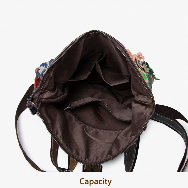 Vintage Women Genuine Leather  - đánh giá và giá Fashion Backpack Women