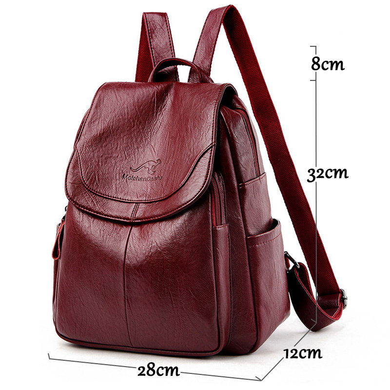 Nóng Bagpack Nữ Thiết Kế Ba Lô - đánh giá và giá Leather Backpack Vintage