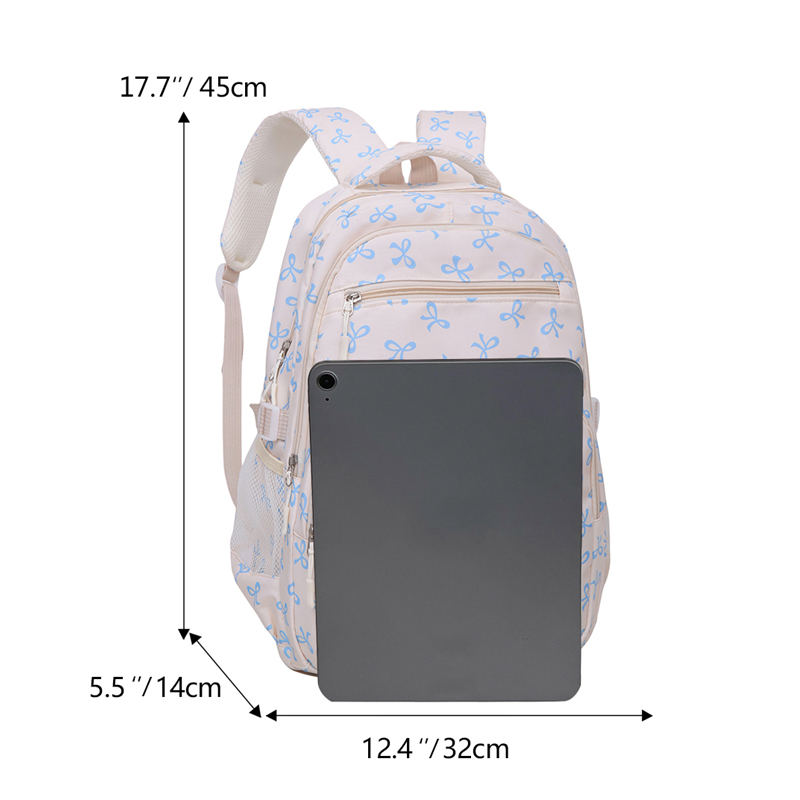 3Pcs Cute Bow Print Backpack w - đánh giá và giá Sling Backpack Shoulder