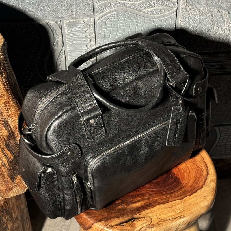 Vintage vegetable tanned leath - đánh giá và giá Leather Backpack Vintage