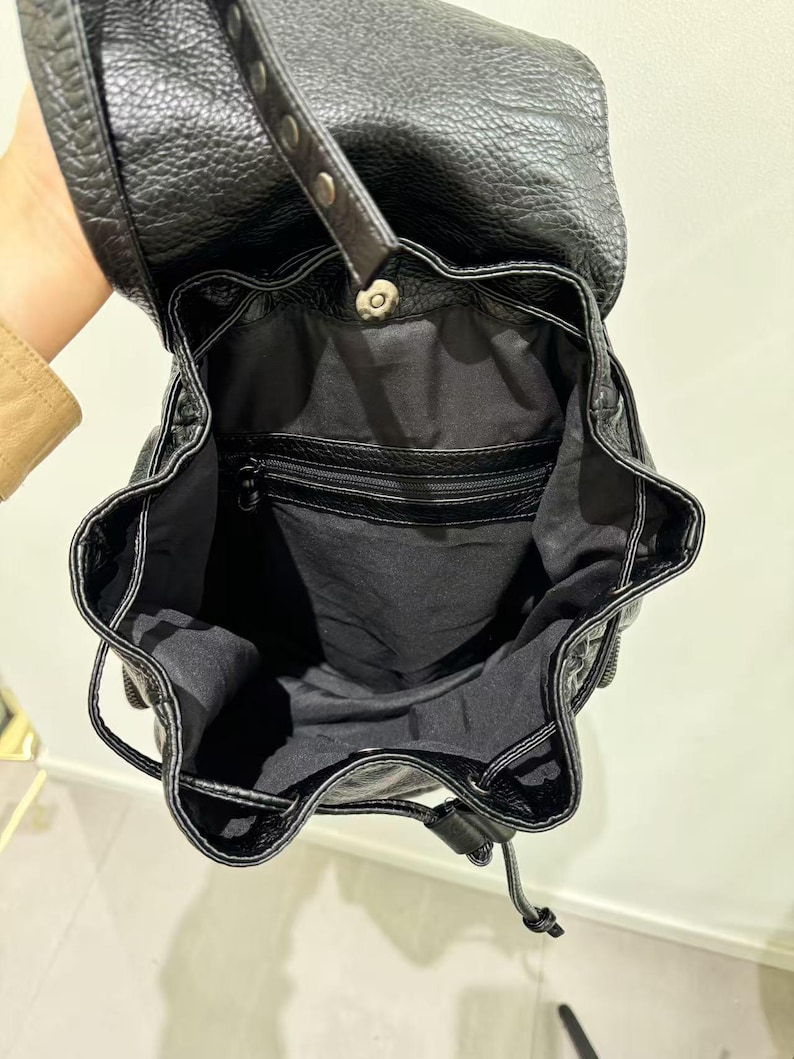Gothic Punk PU Leather Shoulde - đánh giá và giá Leather Backpack Vintage