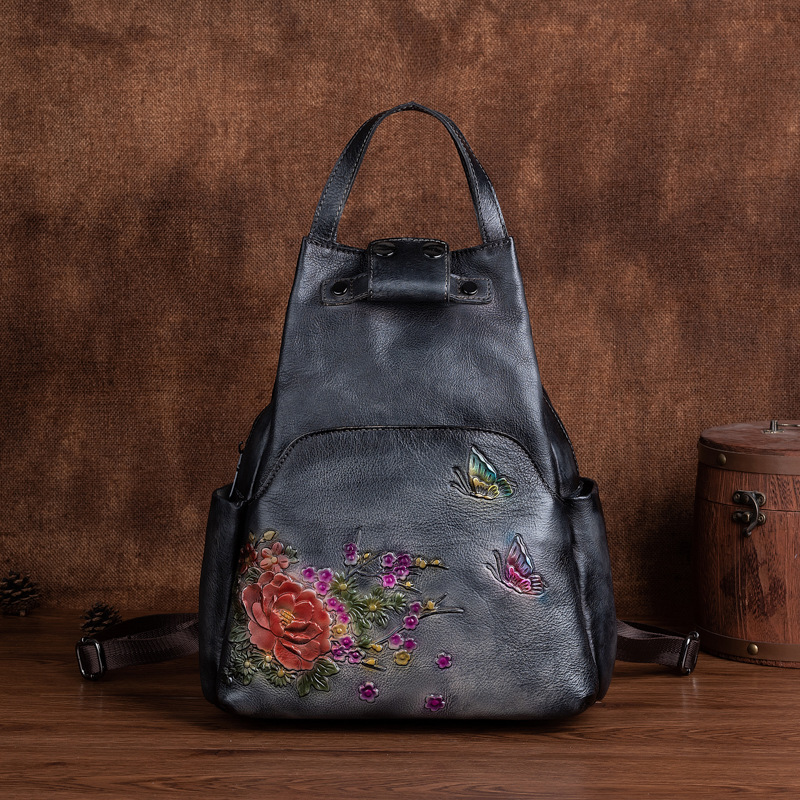 Johnature Da Thật Chính Hãng D - đánh giá và giá Leather Backpack Vintage
