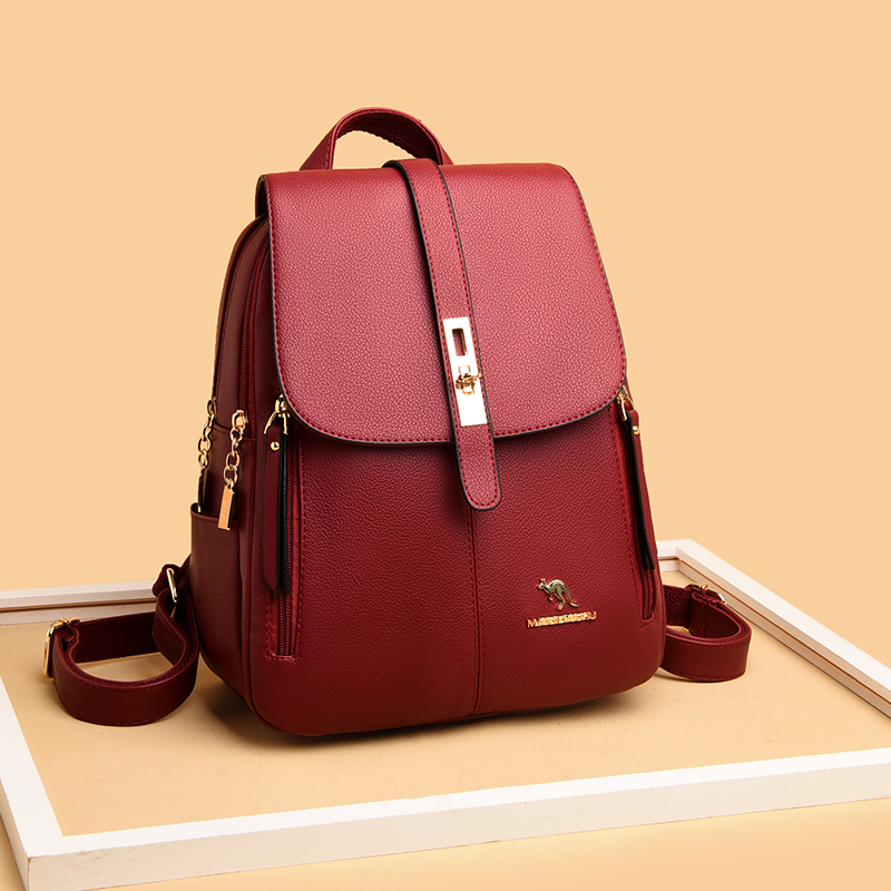 Luxury Women Leather Backpacks - đánh giá và giá Leather Backpack Vintage