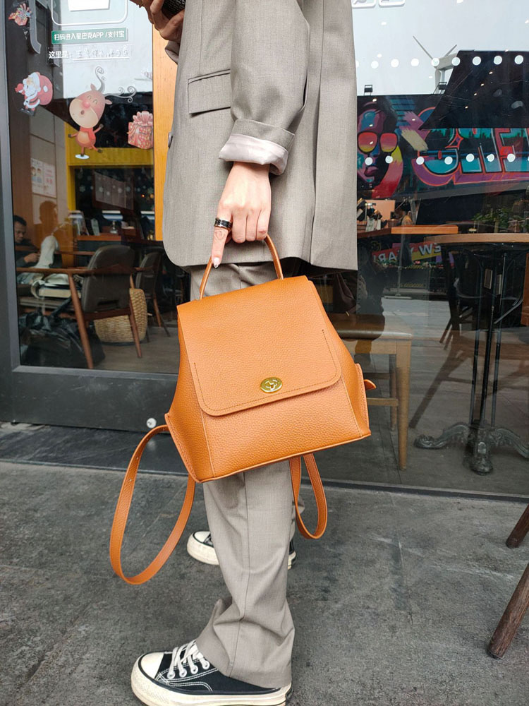 Genuine Leather Backpack Women - đánh giá và giá Leather Backpack Vintage