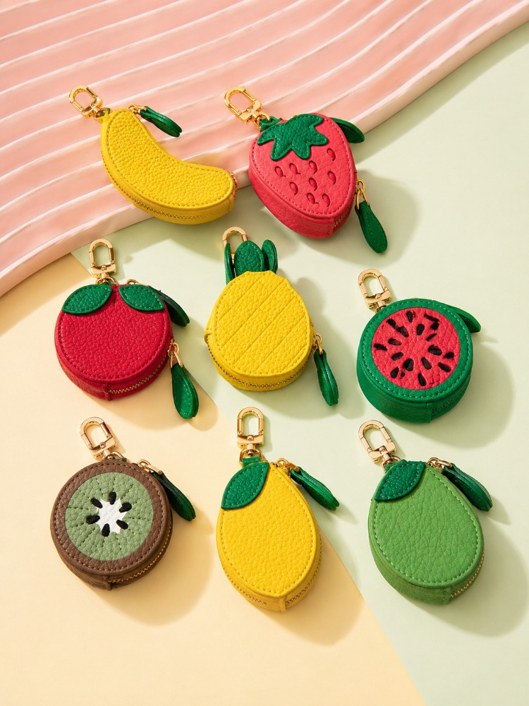 Cute Fruit Leather Keychain Mi - đánh giá và giá Backpack Insert Organizer