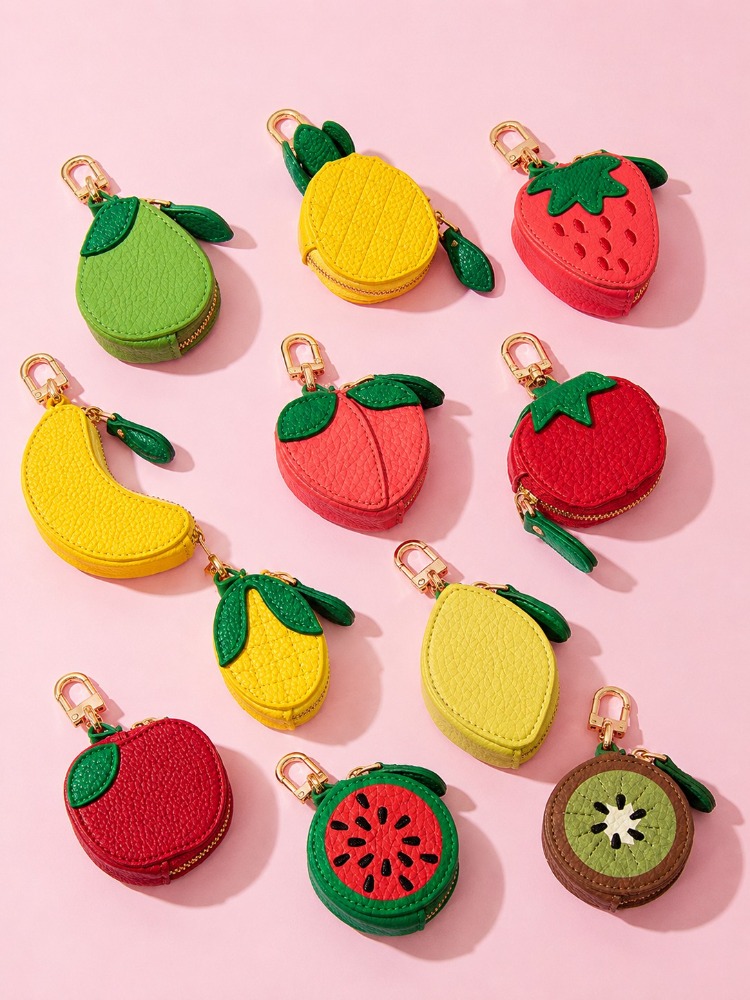Cute Fruit Leather Keychain Mi - đánh giá và giá Backpack Insert Organizer