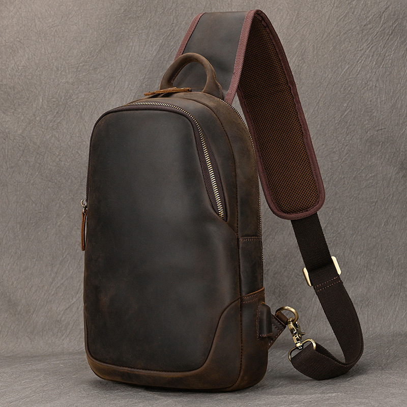 Newsbirds Nhân Quả Ngực Túi Da - đánh giá và giá Leather Backpack Vintage