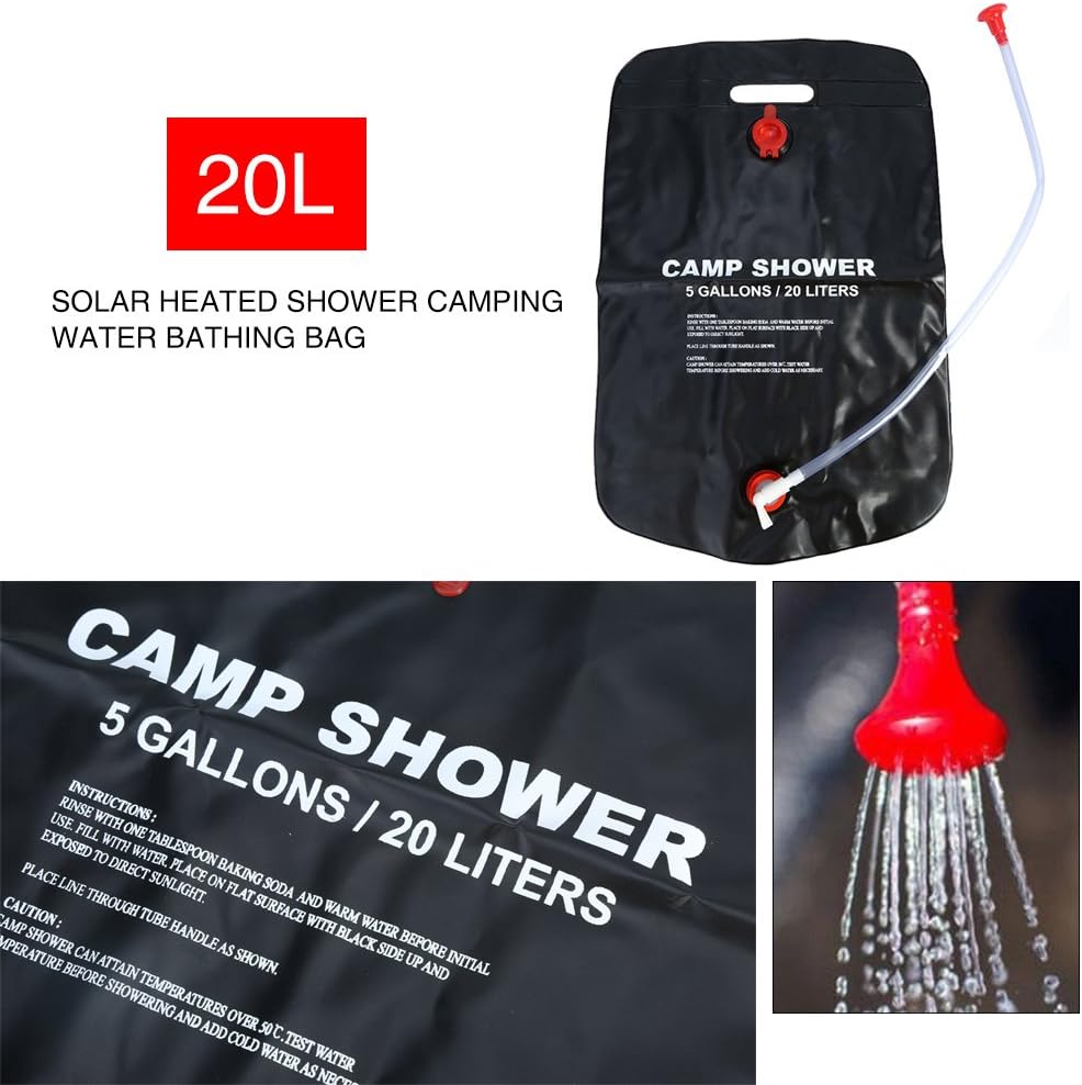20L Solar Shower Bag Portable  - đánh giá và giá Hydration Pack Outdoor